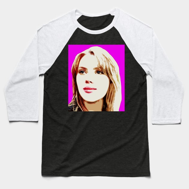 scarlett johansson Baseball T-Shirt by oryan80